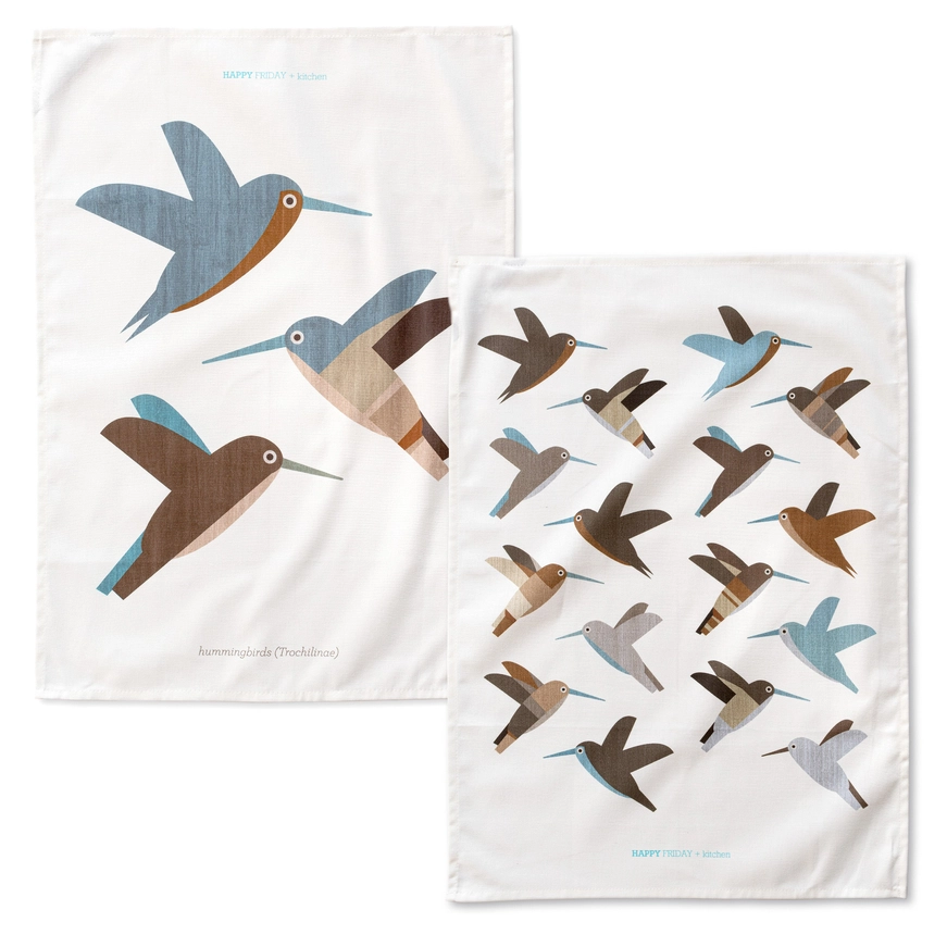 Kolibri Geschirrtücher 2er Set 50x70cm