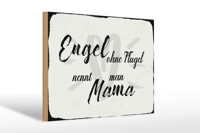 Holzschild Mama Engel Geschenk Landhaus