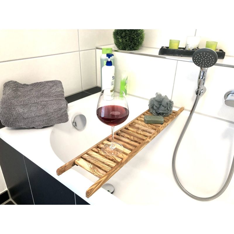 Badewannenablage Olivenholz Geschenk Mama
